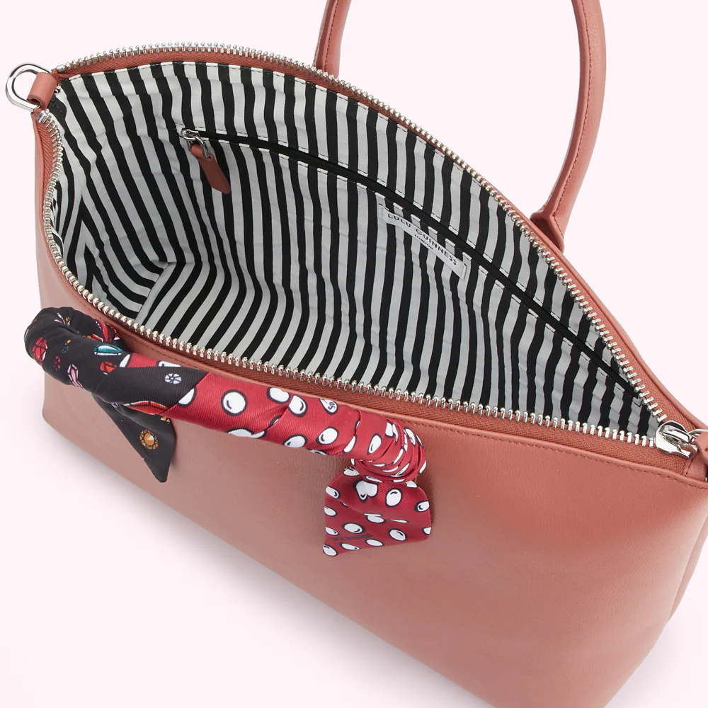 AGATE LEATHER SCARF FRANCES TOTE BAG - Image 3