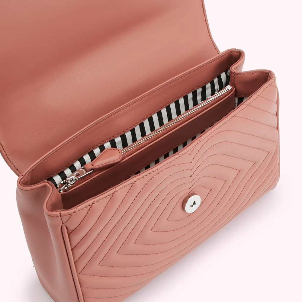 AGATE LIP RIPPLE QUILTED LEATHER BROOKE CROSSBODY BAG - Image 3