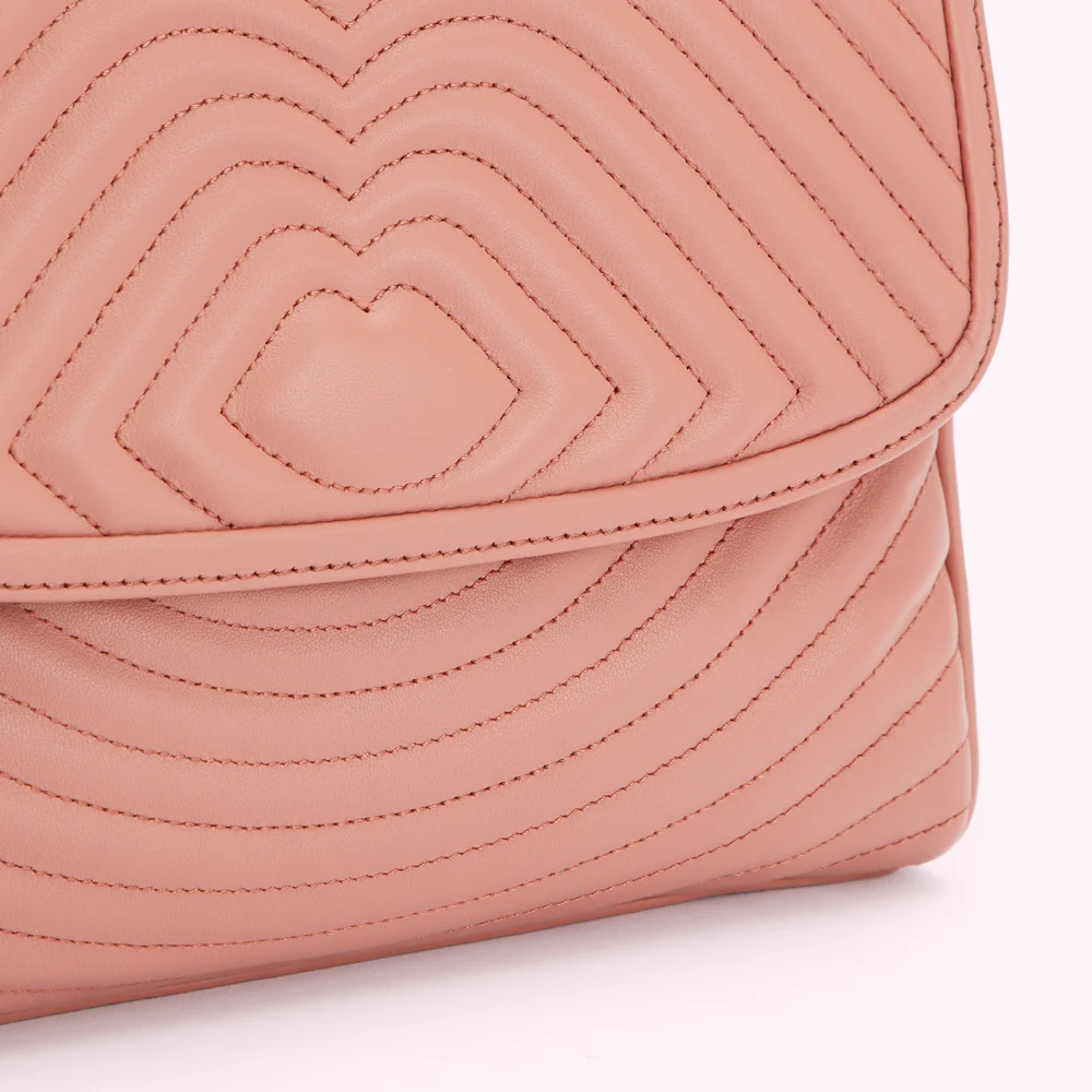 AGATE LIP RIPPLE QUILTED LEATHER BROOKE CROSSBODY BAG - Image 4
