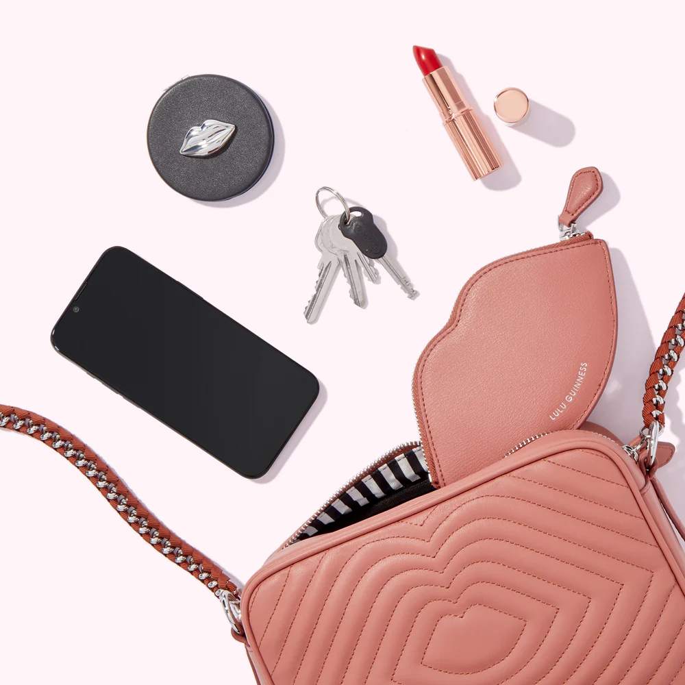 AGATE LIP RIPPLE QUILTED LEATHER BELLA CROSSBODY BAG - Image 5
