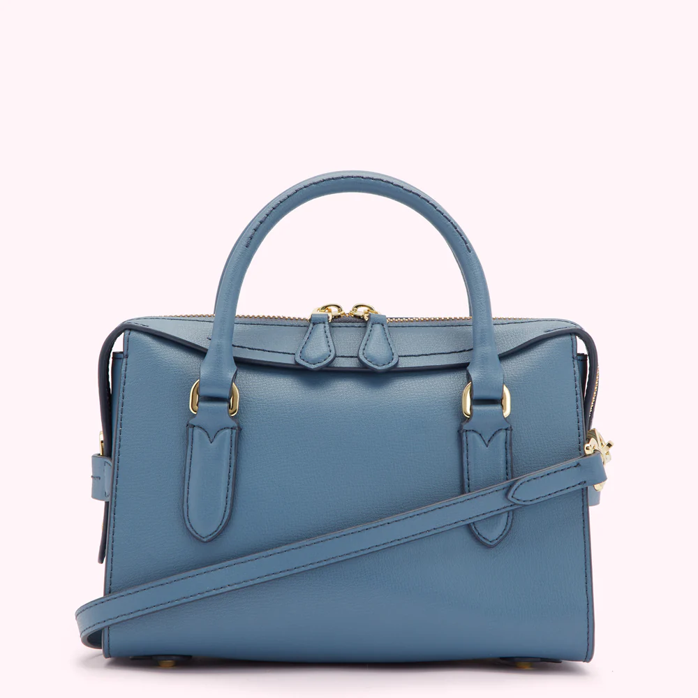 AIRFORCE BLUE LEATHER SMALL DYLAN HANDBAG - Image 2