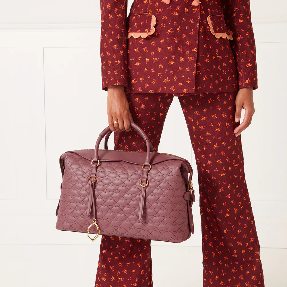 ASTER QUILTED LIP TAYLOR LEATHER HANDBAG - Image 9
