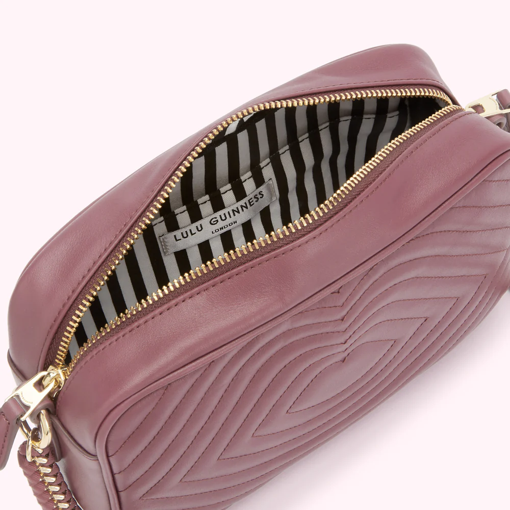 ASTER LIP RIPPLE QUILTED LEATHER BELLA CROSSBODY BAG - Image 4