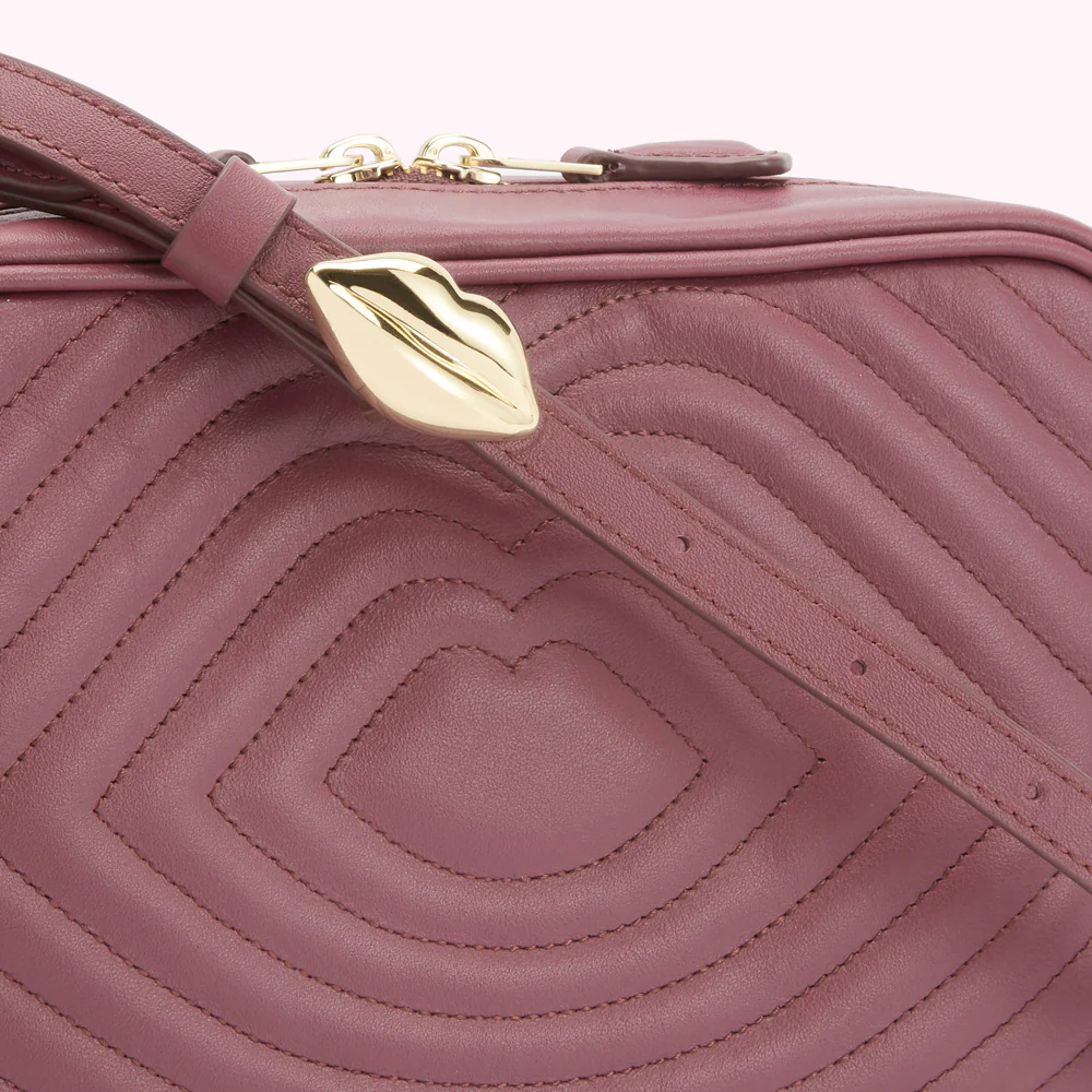 ASTER LIP RIPPLE QUILTED LEATHER BELLA CROSSBODY BAG - Image 5