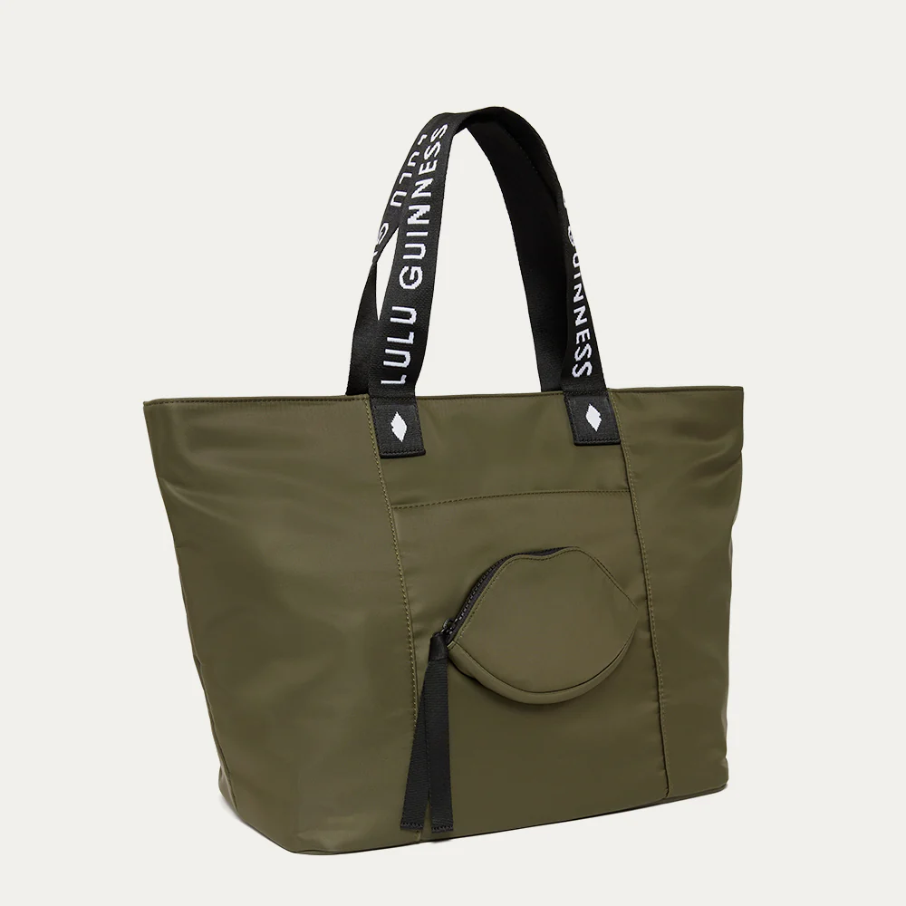 BAY LEAF GREEN NYLON MACY TOTE BAG - Image 3