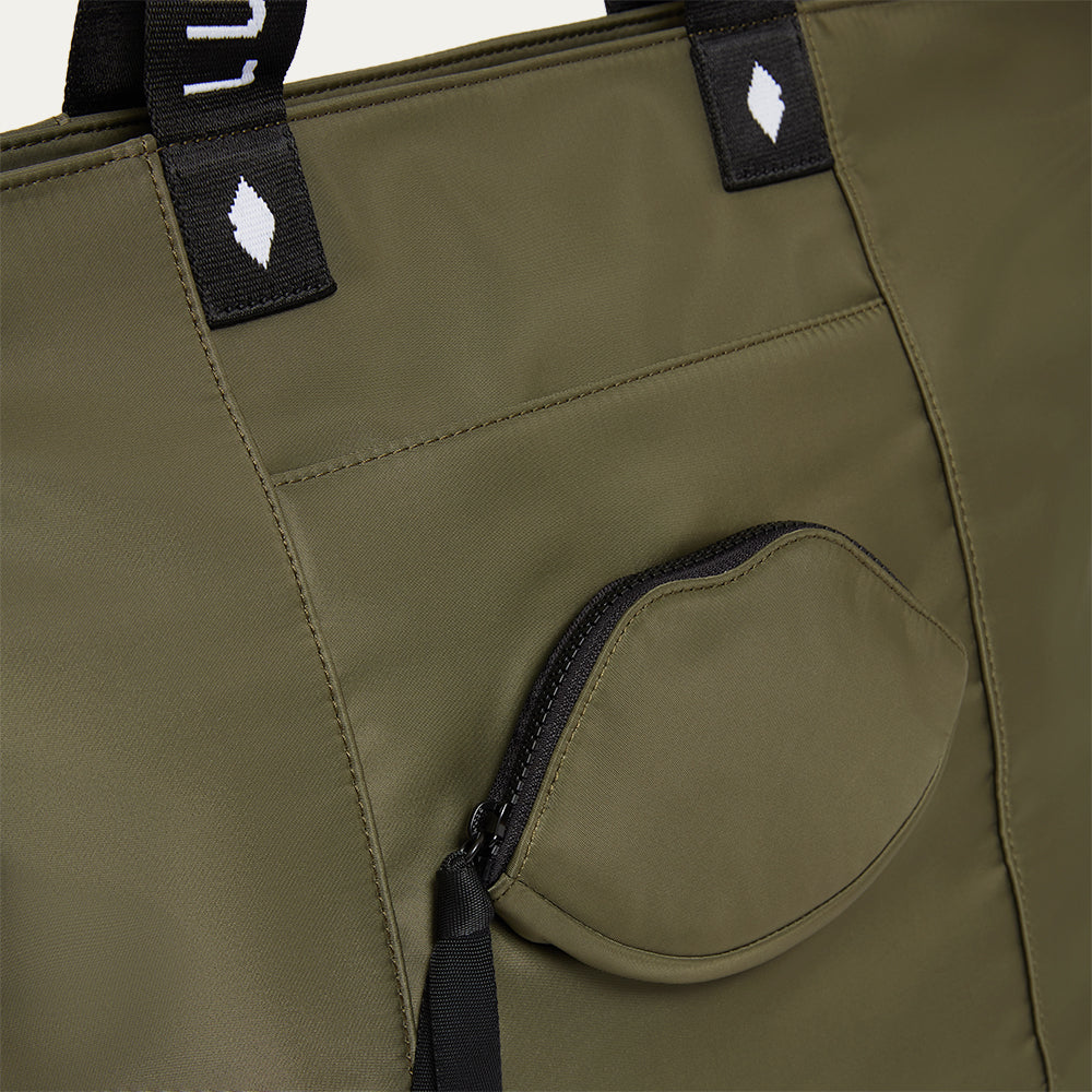 BAY LEAF GREEN NYLON MACY TOTE BAG - Image 5