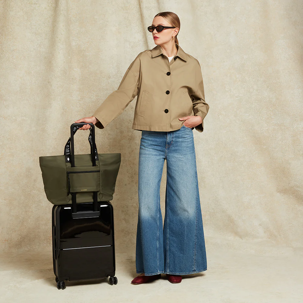BAY LEAF GREEN NYLON MACY TOTE BAG - Image 6