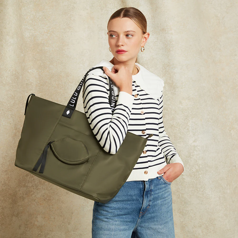 BAY LEAF GREEN NYLON MACY TOTE BAG - Image 7