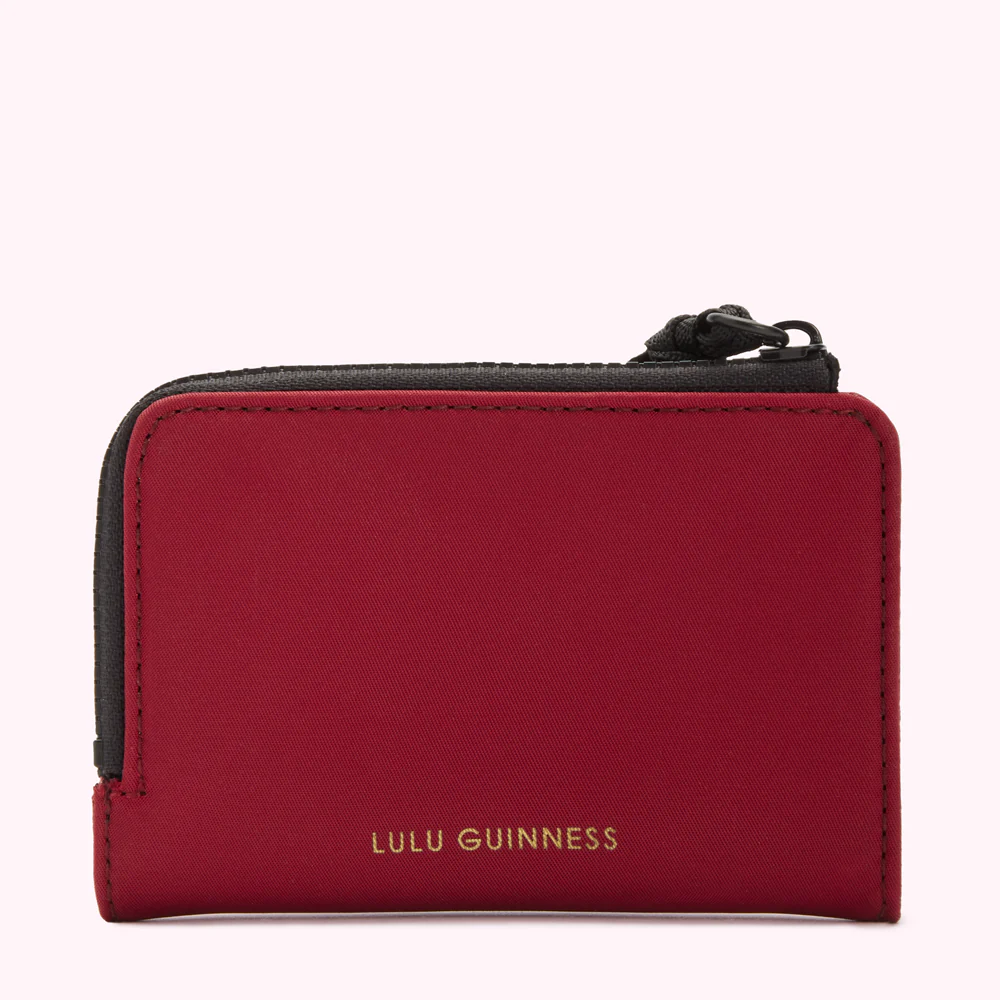 BEET RED NYLON MILA WALLET - Image 2