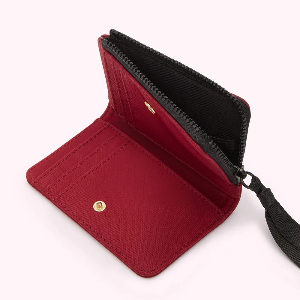 BEET RED NYLON MILA WALLET - Image 4