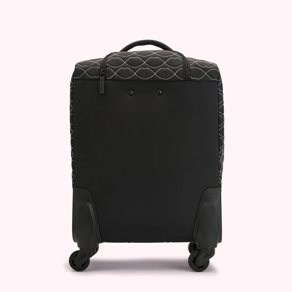 BLACK AND CHALK QUILTED FELICITY SUITCASE - Image 2