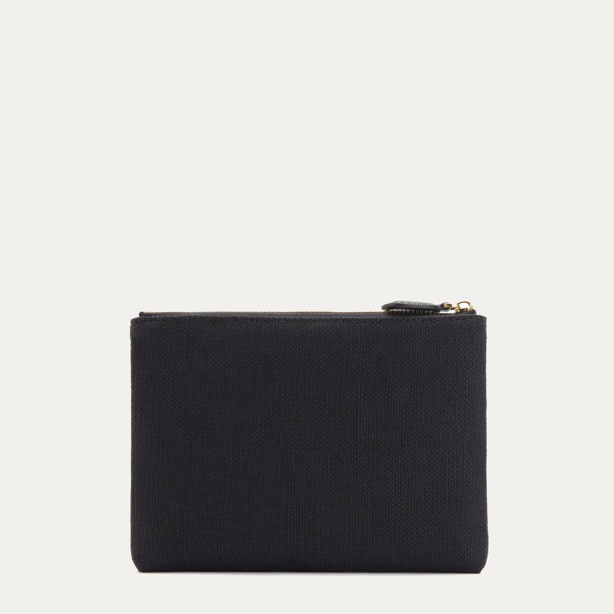 BLACK WILDFLOWER TOP ZIP POUCH - Image 2