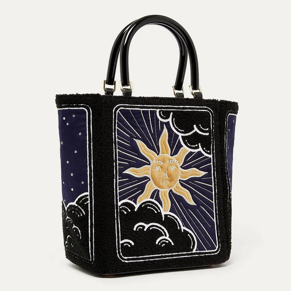 BLACK COSMIC BIBI TOTE BAG - Image 4