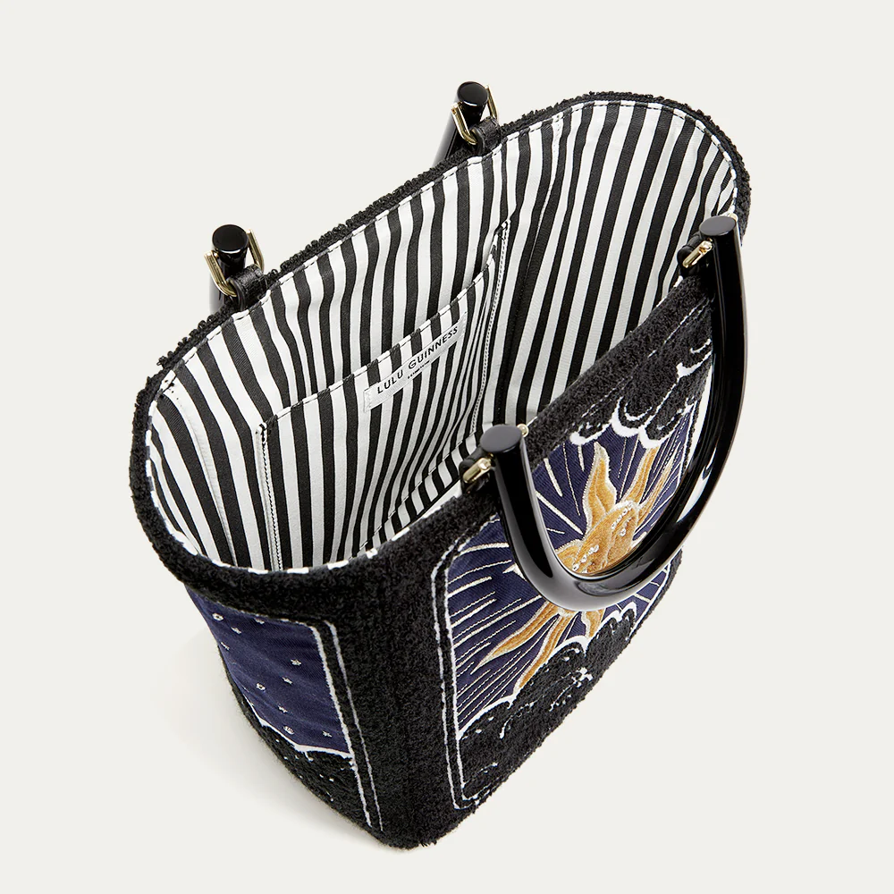 BLACK COSMIC BIBI TOTE BAG - Image 6