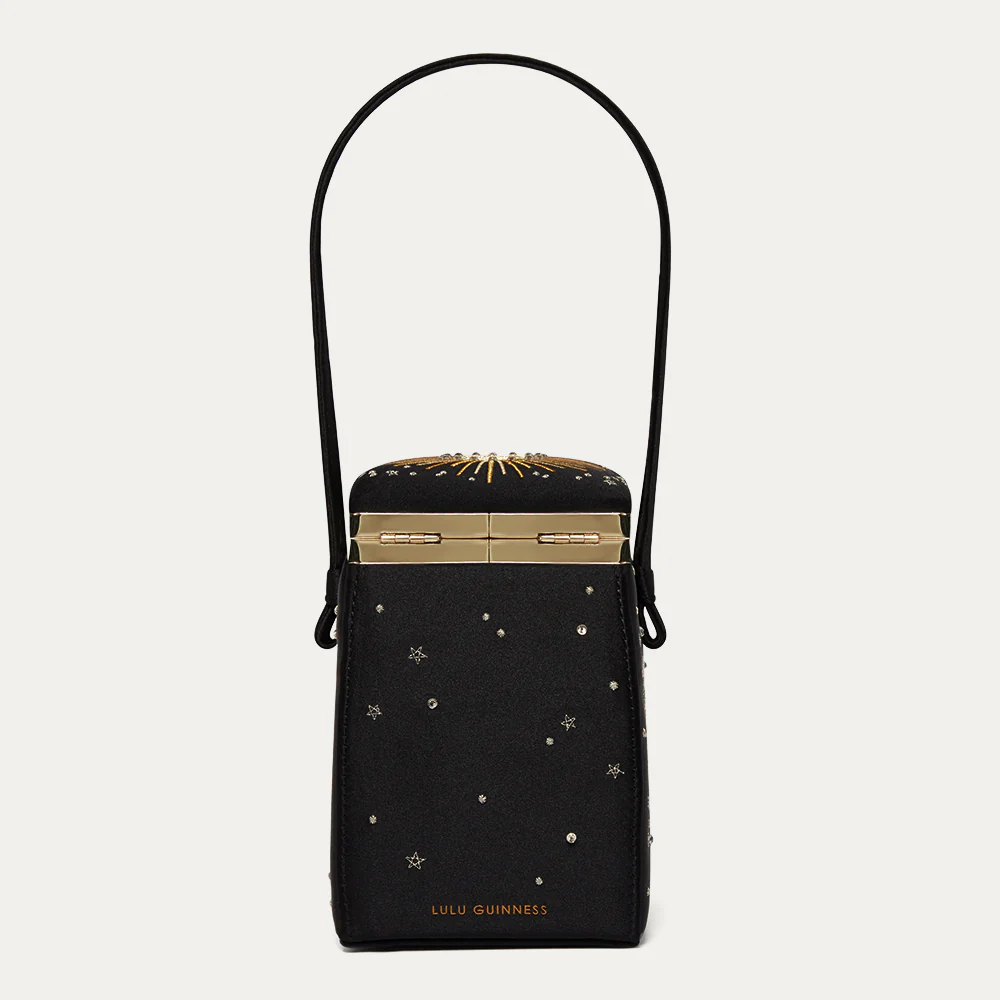 BLACK SATIN COSMIC HALLEY HANDBAG - Image 3