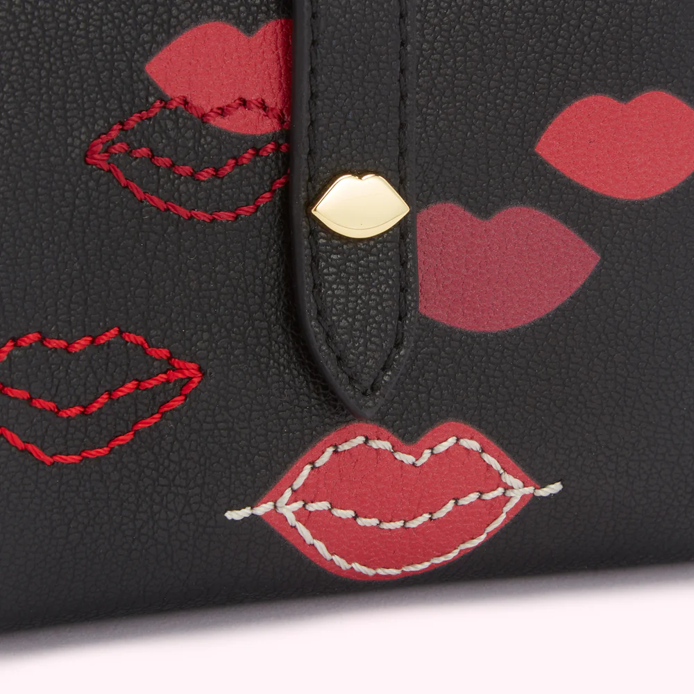 BLACK DEMI LIP FLURRY WALLET - Image 3