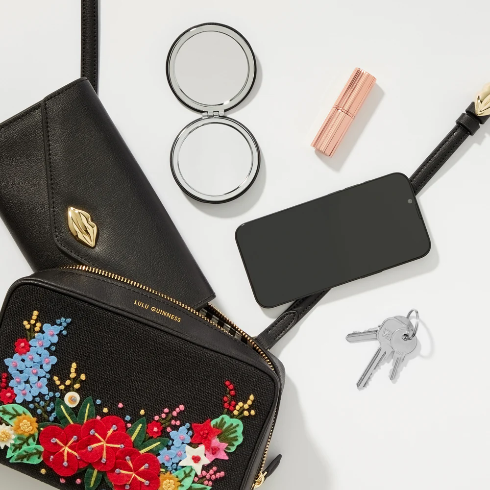 BLACK FLORAL BLOOMS LEXI CROSSBODY BAG - Image 6