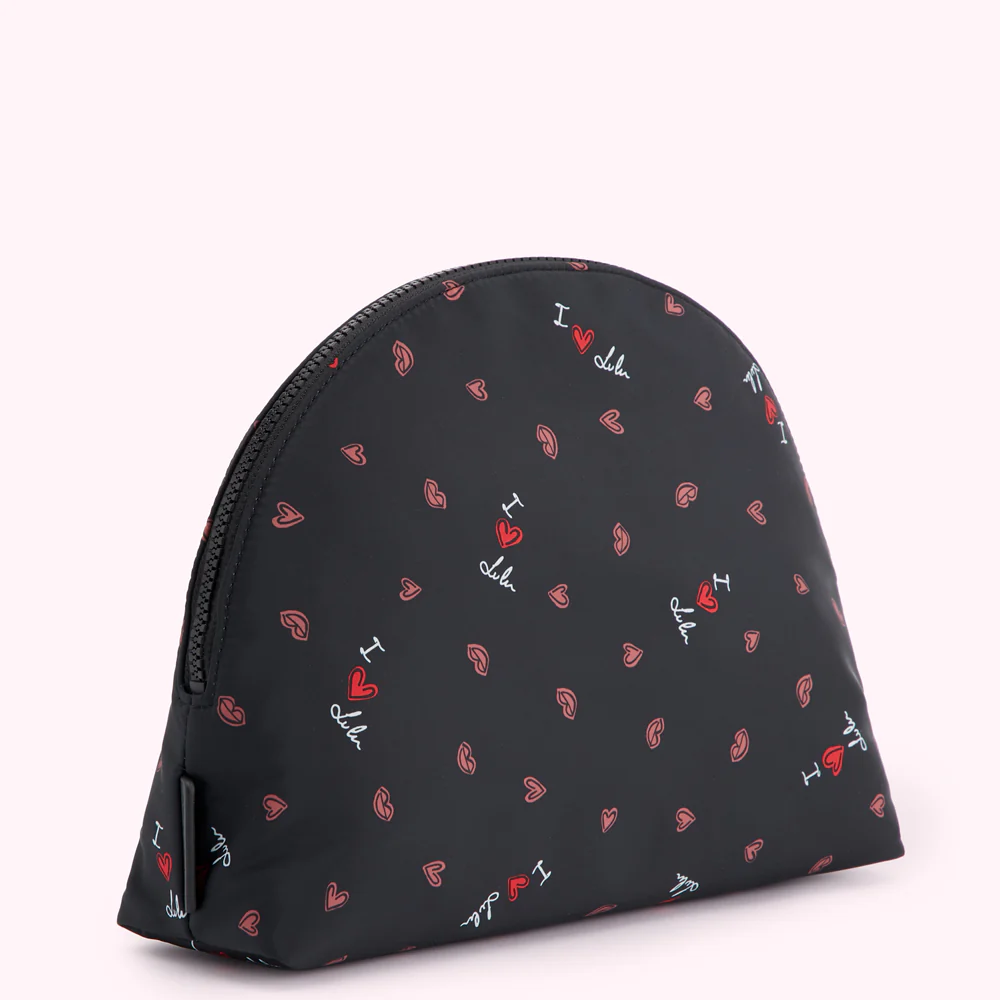 BLACK I LIP LULU CRESCENT WASH BAG - Image 2