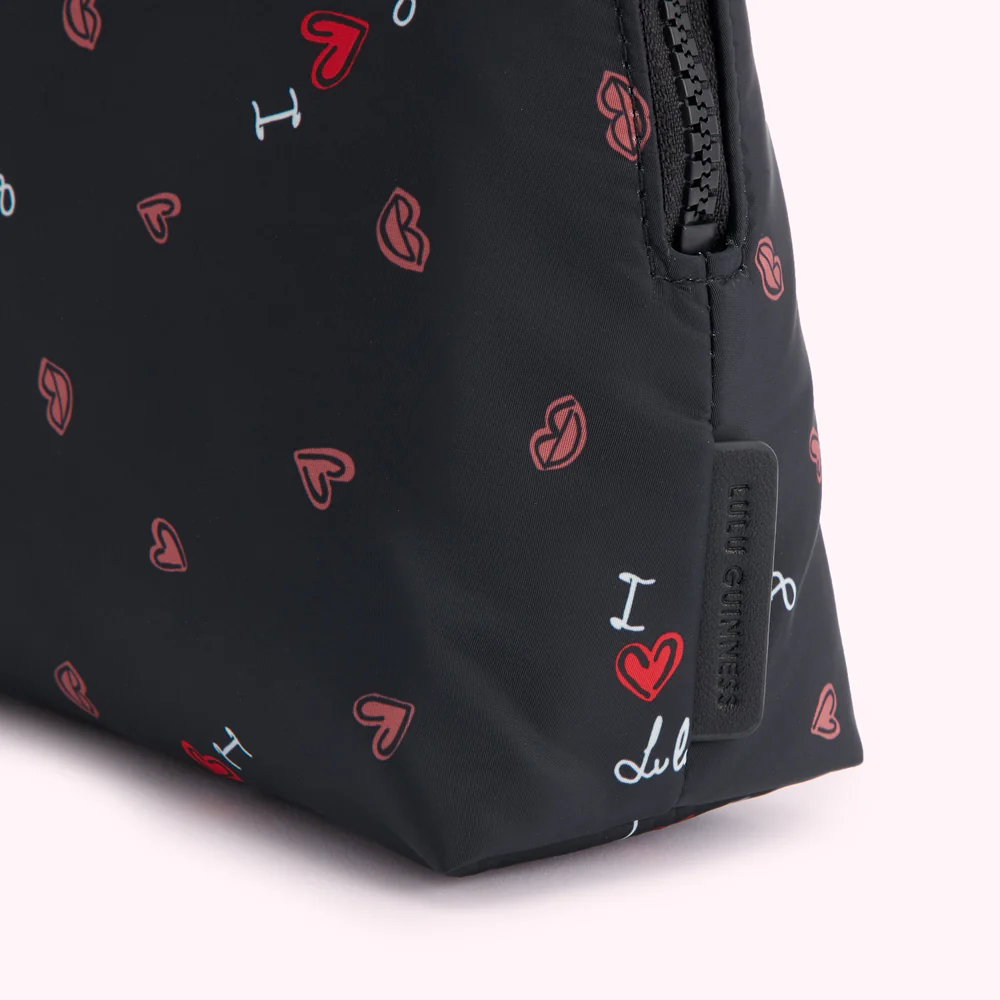 BLACK I LIP LULU CRESCENT WASH BAG - Image 3