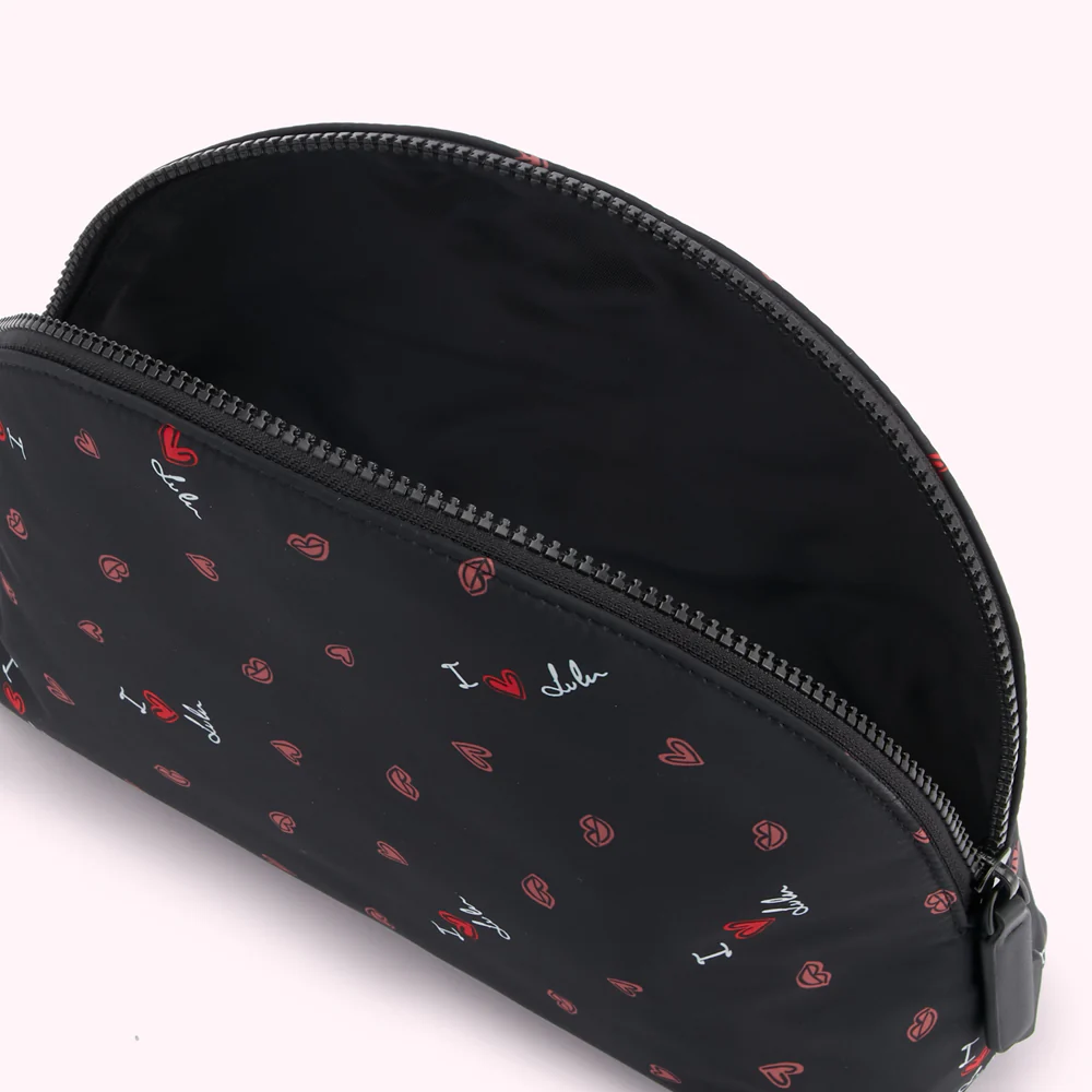 BLACK I LIP LULU CRESCENT WASH BAG - Image 4