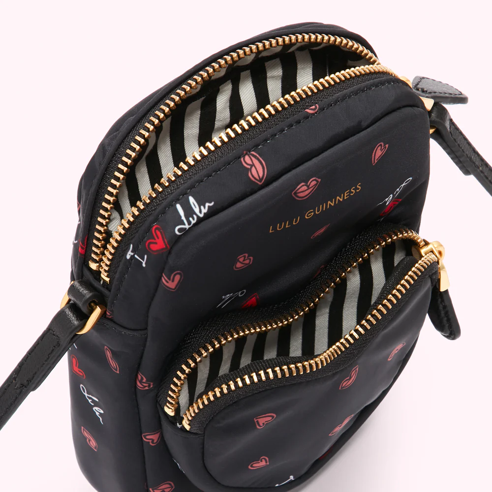 BLACK I LOVE LULU DAVIS CROSSBODY BAG - Image 5