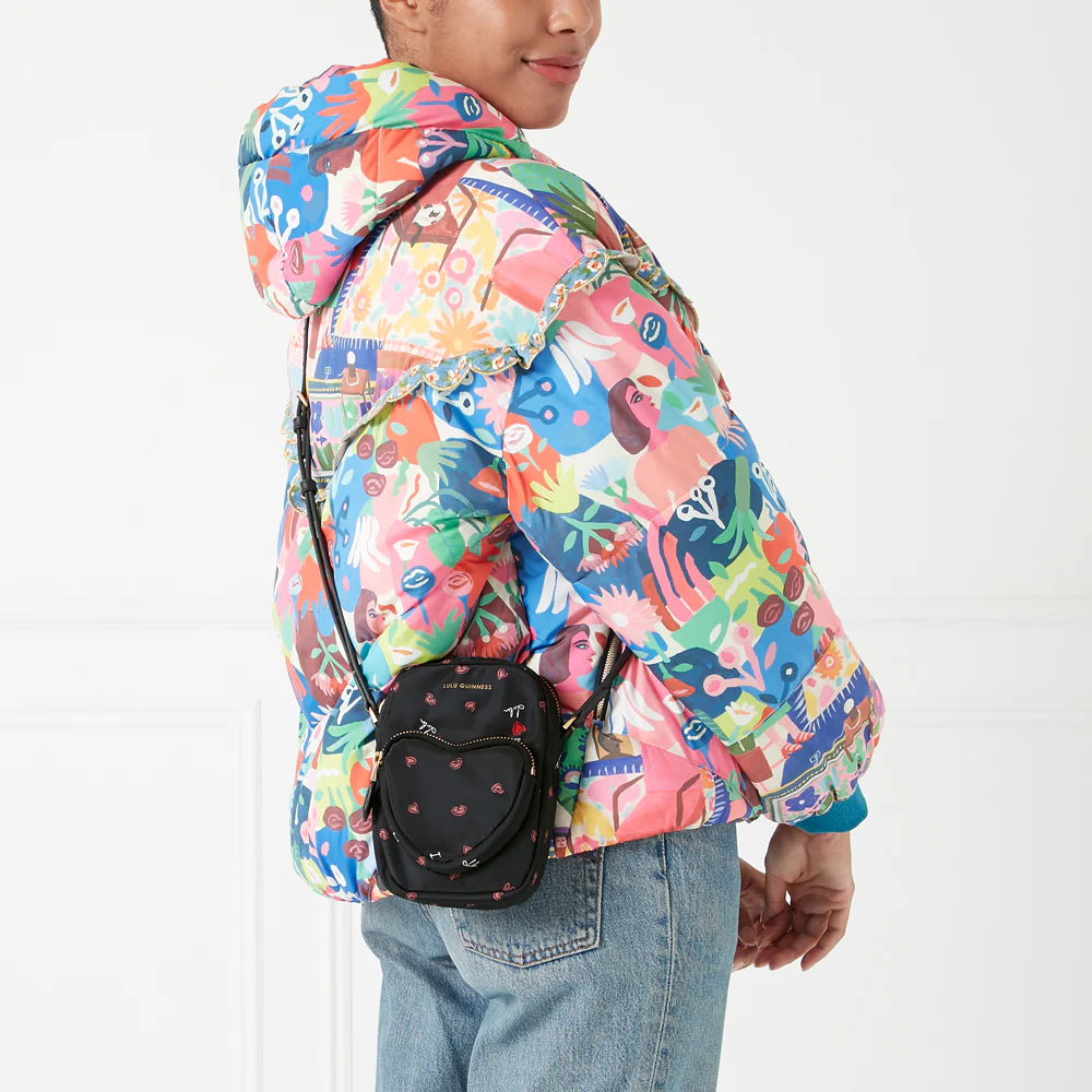 BLACK I LOVE LULU DAVIS CROSSBODY BAG - Image 7
