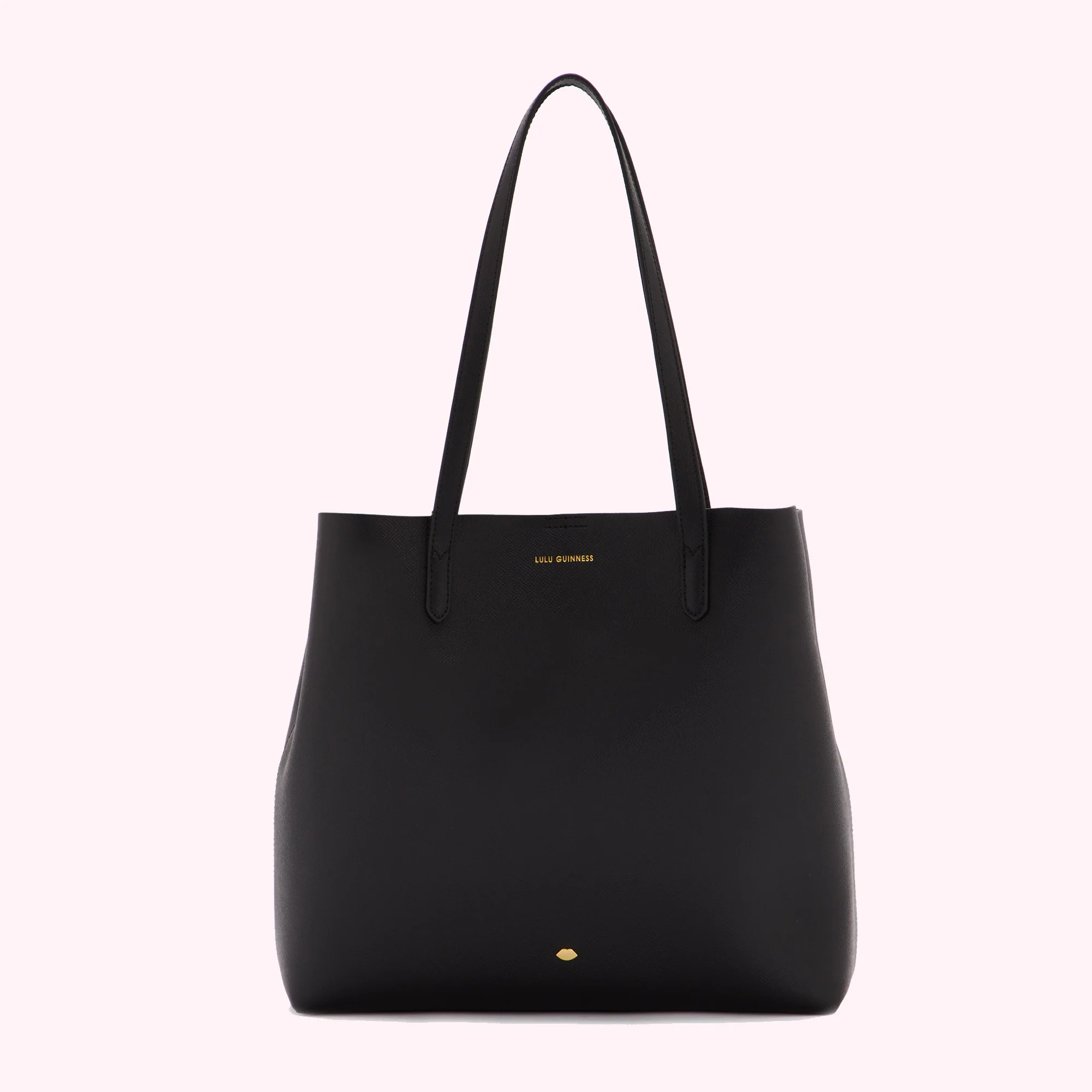 BLACK LEATHER LARGE IVY TOTE BAG - Image 3