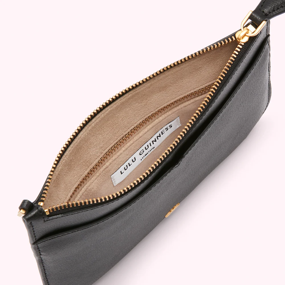BLACK LEATHER AVA POCHETTE - Image 3