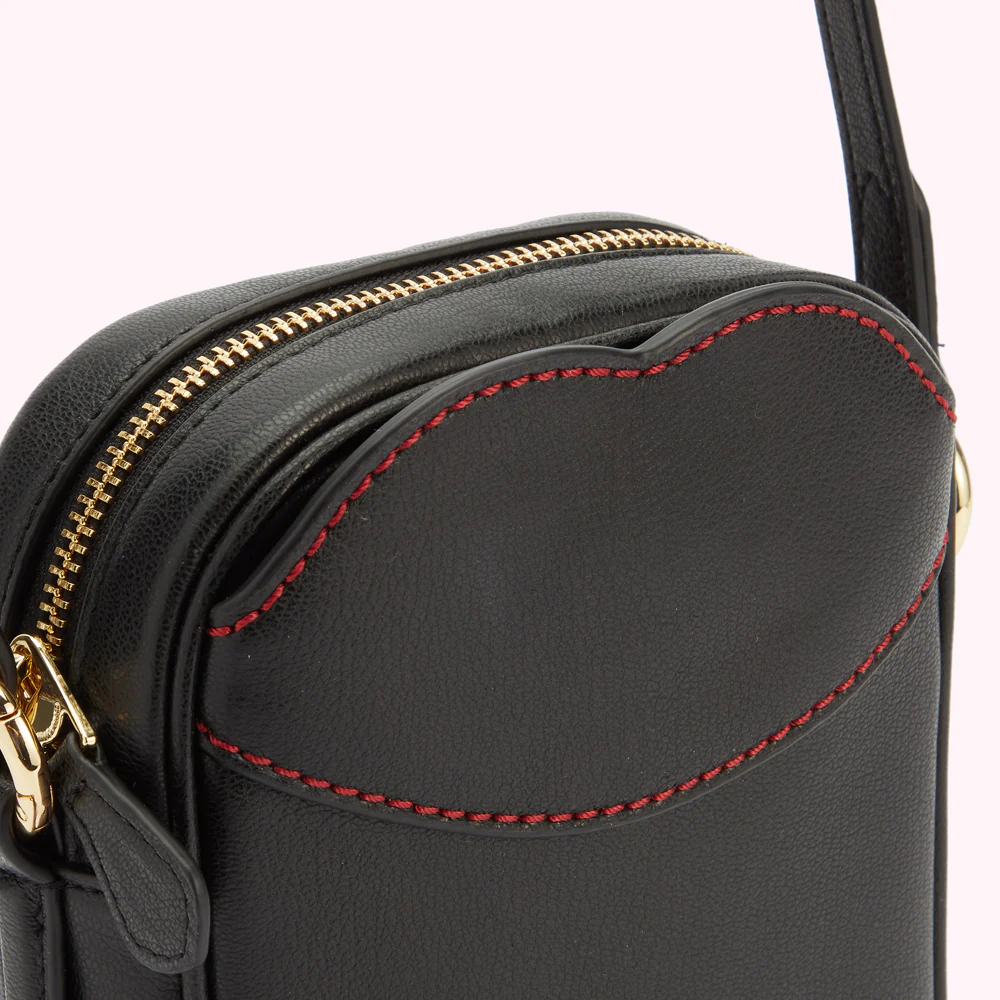 BLACK LEATHER BILLIE CROSSBODY BAG - Image 4