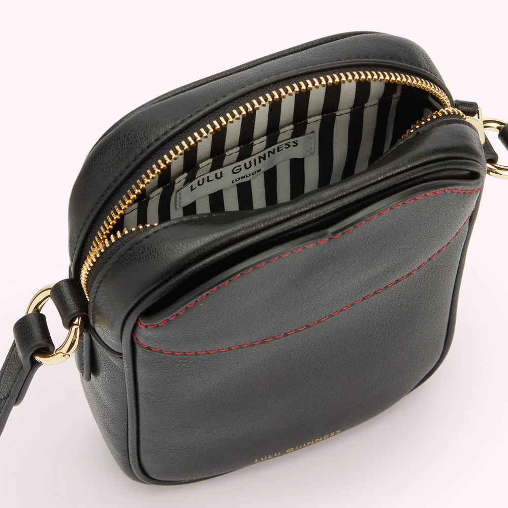BLACK LEATHER BILLIE CROSSBODY BAG - Image 5