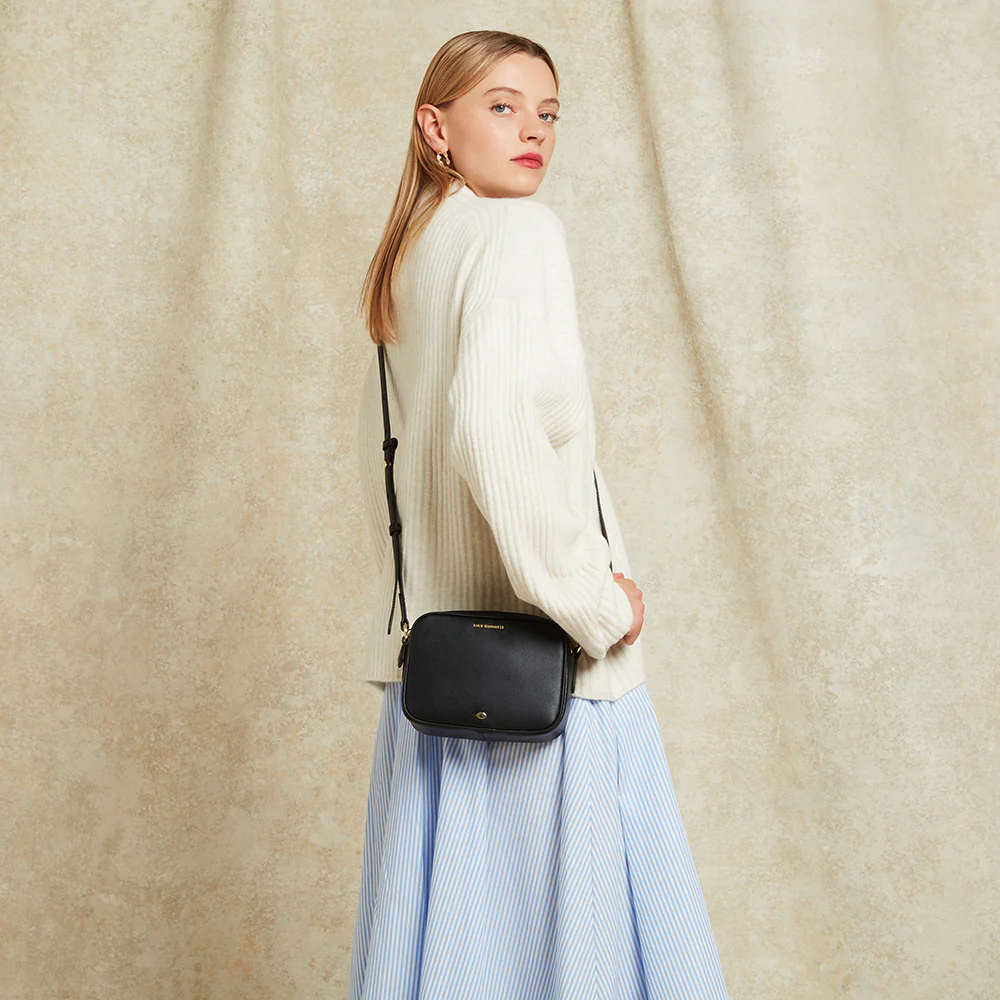 BLACK LEATHER COLE CROSSBODY & NOVA GLOVE SET - Image 6