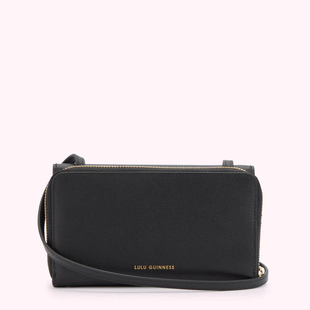BLACK LEATHER DARIA CROSSBODY BAG - Image 2