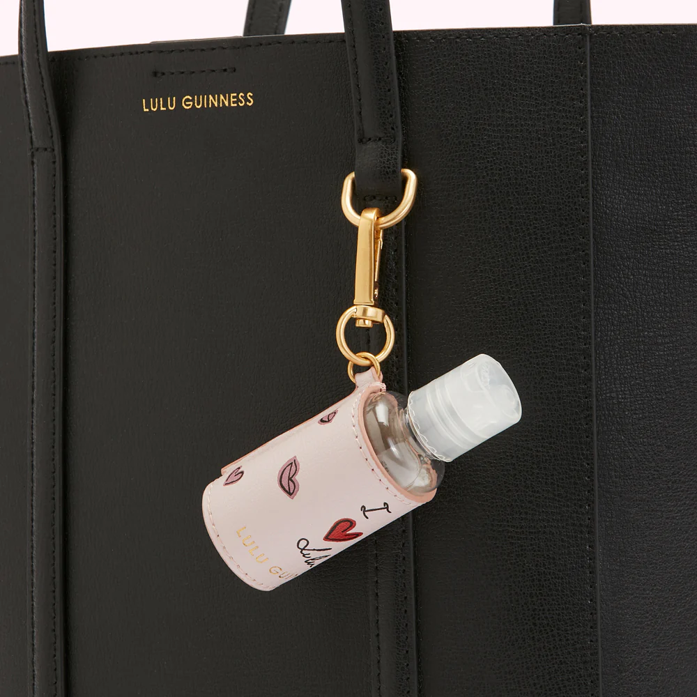 BLACK LEATHER I LOVE LULU GARBO TOTE BAG - Image 6