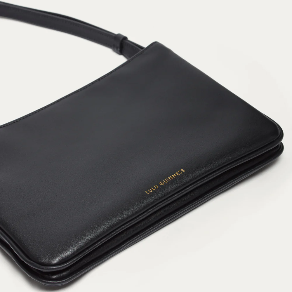 BLACK LEATHER JOLIE CROSSBODY BAG - Image 5
