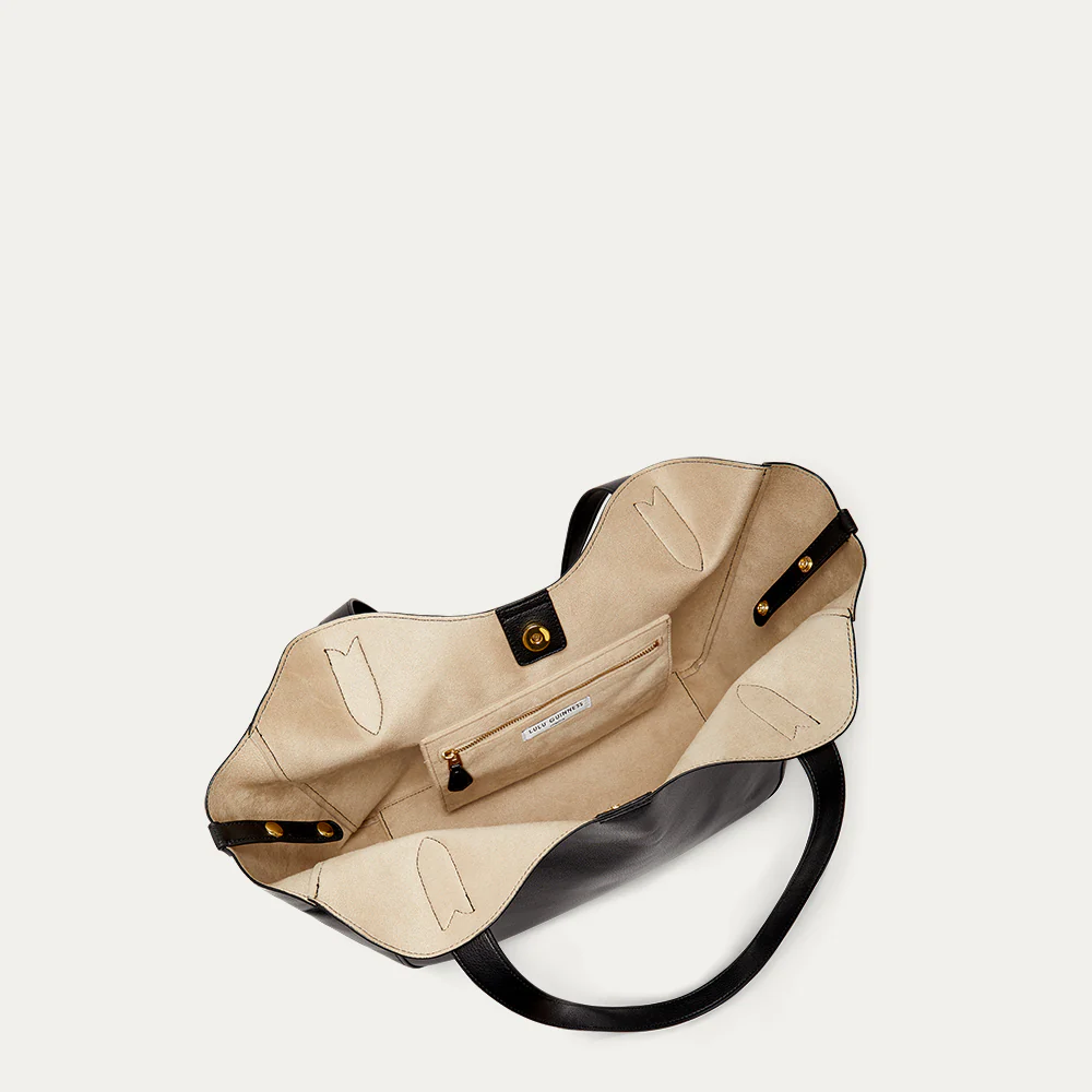 BLACK LEATHER JORDAN SHOULDER BAG - Image 4