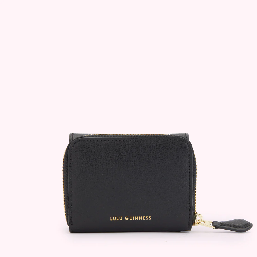 BLACK LEATHER PENNY WALLET - Image 2