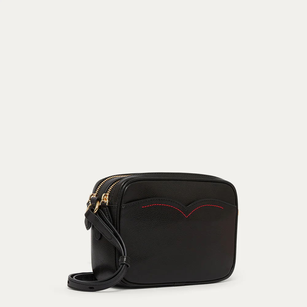 BLACK LEATHER REESE CROSSBODY BAG - Image 2