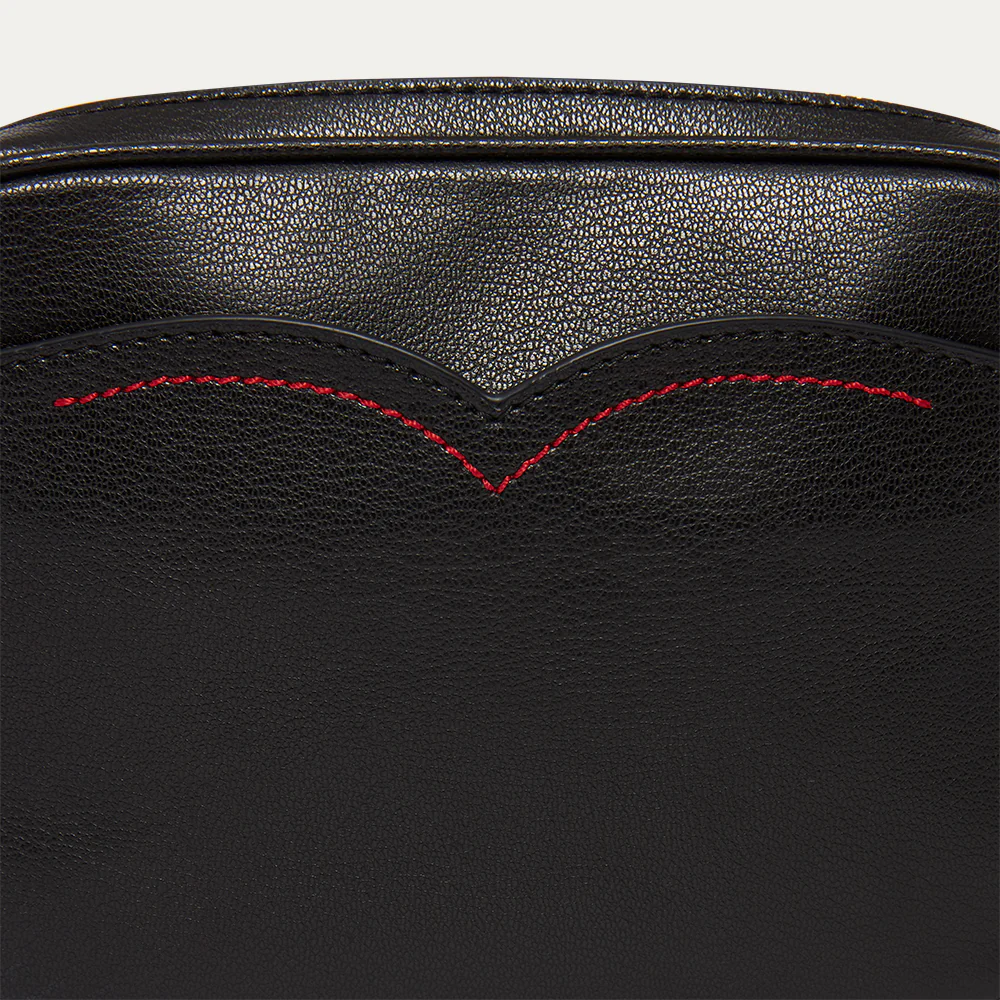 BLACK LEATHER REESE CROSSBODY BAG - Image 5