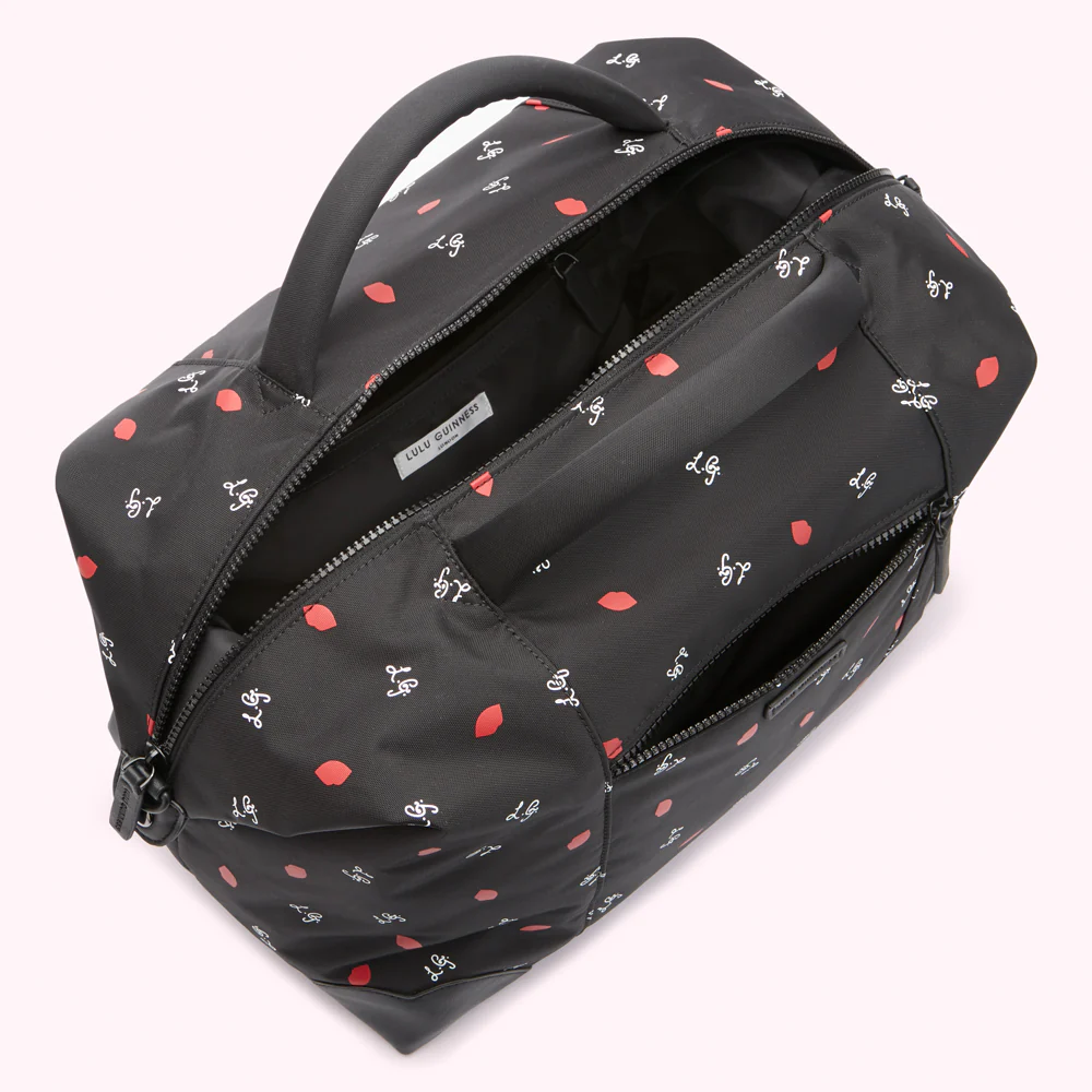 BLACK LG LOGO AND LIPS PRINT FENELLA - Image 3