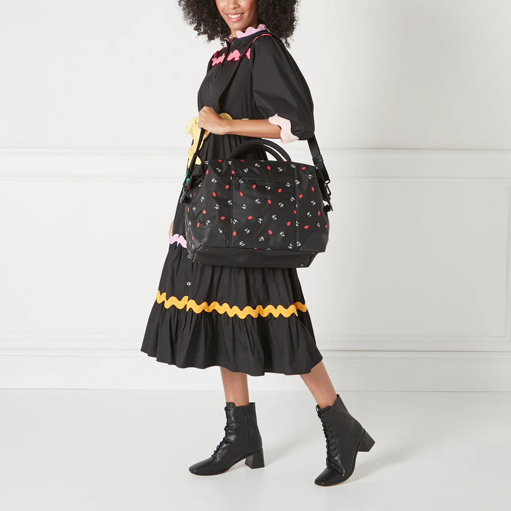 BLACK LG LOGO AND LIPS PRINT FENELLA - Image 8
