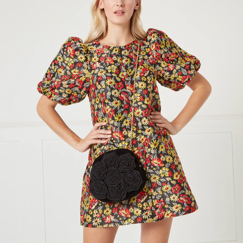 BLACK LIFE IS A BAG OF ROSES ROSIE HANDBAG - Image 10