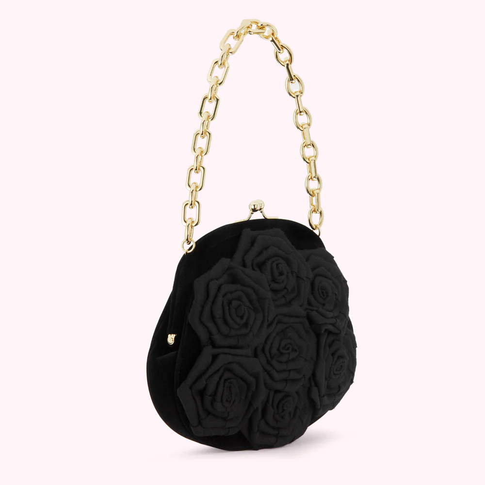 BLACK LIFE IS A BAG OF ROSES ROSIE HANDBAG - Image 3