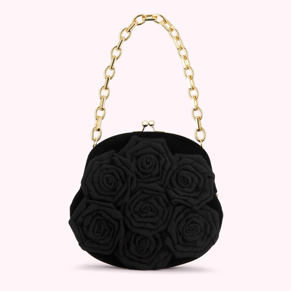 BLACK LIFE IS A BAG OF ROSES ROSIE HANDBAG - Image 4