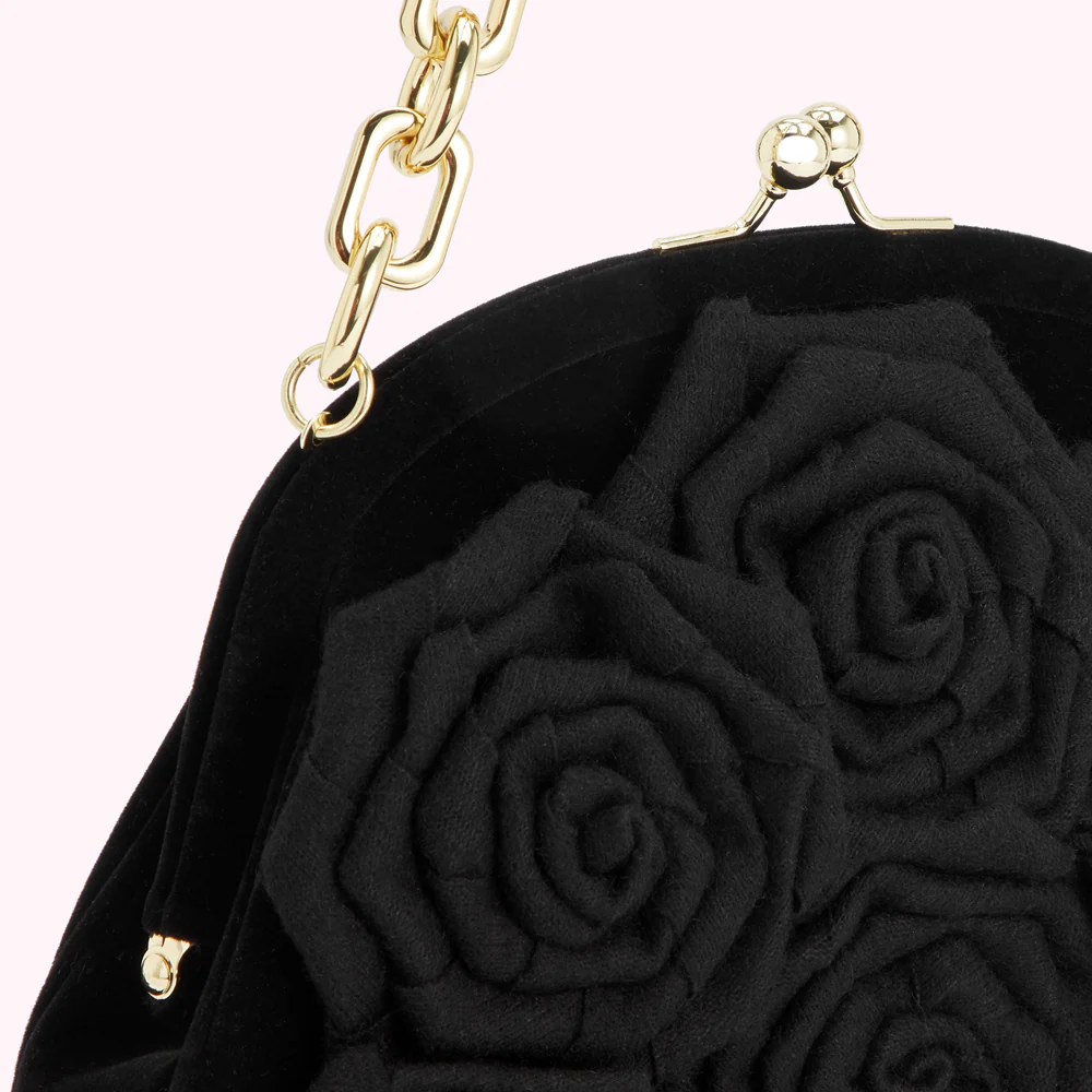 BLACK LIFE IS A BAG OF ROSES ROSIE HANDBAG - Image 5