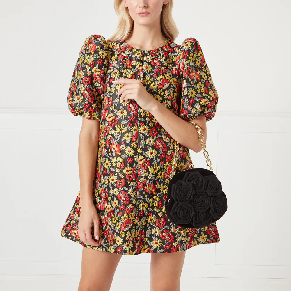 BLACK LIFE IS A BAG OF ROSES ROSIE HANDBAG - Image 9