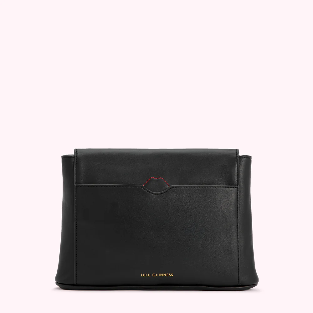 BLACK LIP CUT OUT EMERY CLUTCH BAG - Image 2