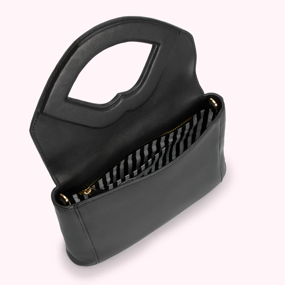 BLACK LIP CUT OUT EMERY CLUTCH BAG - Image 4
