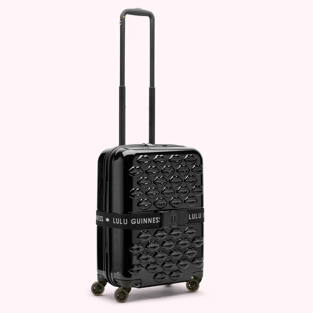BLACK LULU LIPS CABIN SPINNER CASE AND LUGGAGE BELT - Image 4