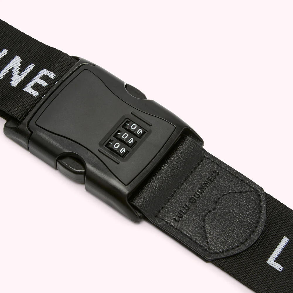 BLACK LULU LIPS CABIN SPINNER CASE AND LUGGAGE BELT - Image 6