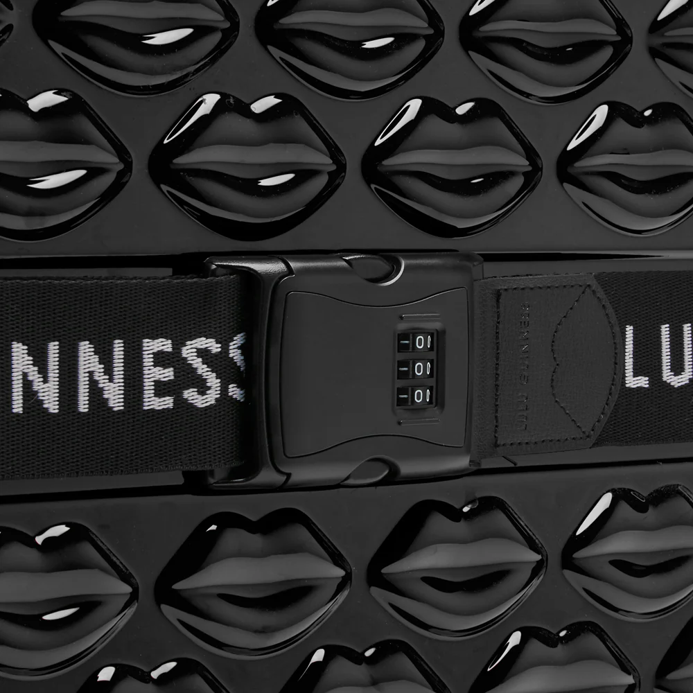 BLACK LULU LIPS CABIN SPINNER CASE AND LUGGAGE BELT - Image 8